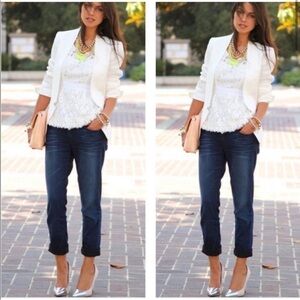 Nanette Lepore Amour Slim Boyfriend High Waist Designer Jeans